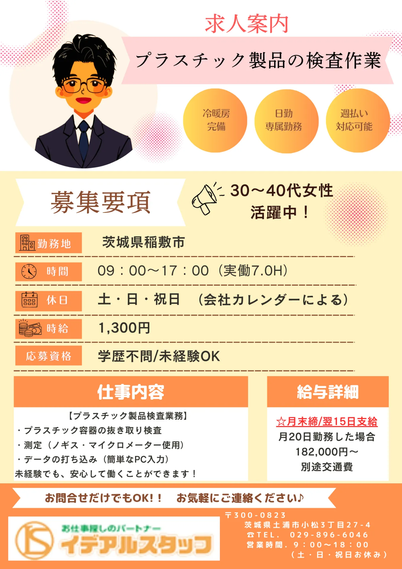 金属部品の加工・検査